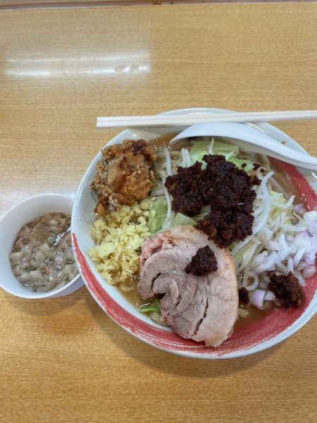 「辛ラーメン中」@らーめん藤ろうの写真