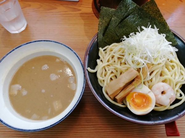 「特製濃厚海老つけ麺(冷盛)」@横浜家系ラーメン 若草家 春日井店の写真