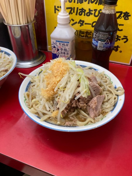 「小ラーメン　豚入り」@ラーメン二郎 目黒店の写真