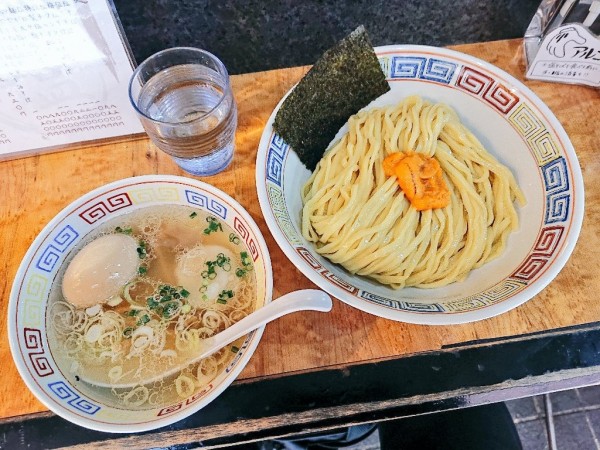 「雲丹と生帆立の潮つけそば」@塩そば 桑ばらの写真