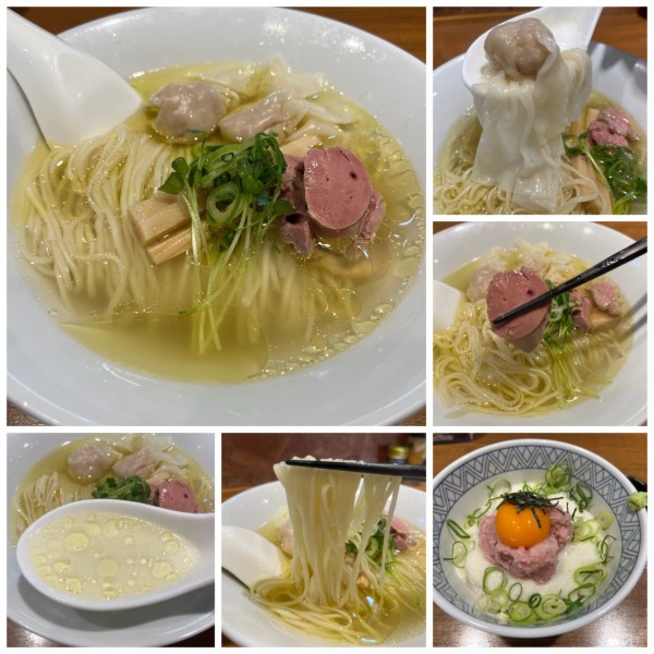 「【限定】白レバーと鶏ワンタンの中華そば900円名古屋コーチン」@寿製麺よしかわ 川越店の写真