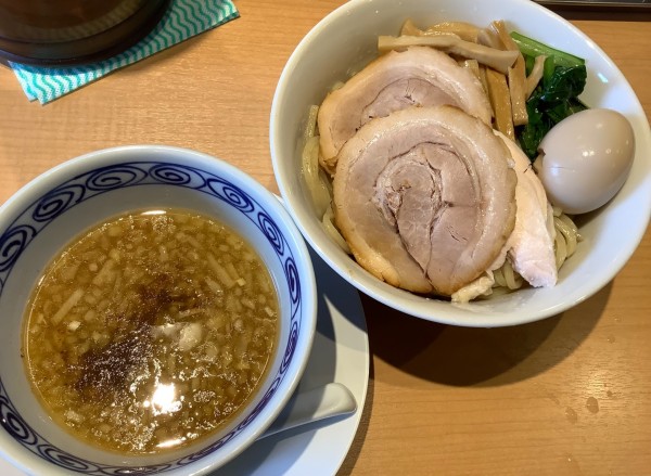 「特製鶏白湯つけ麺+麺2玉」@麺酒処 龍さん。の写真