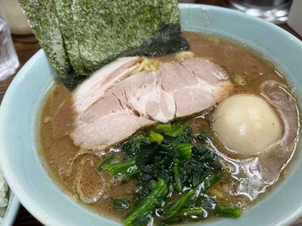 「ラーメン並 味玉」@横浜家系らーめん 武蔵家 川口店の写真