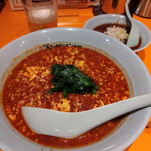 「煮込みセット1280円、ニラ150円、ネギ飯250円他」@元祖ニュータンタンメン本舗 門前仲町店の写真