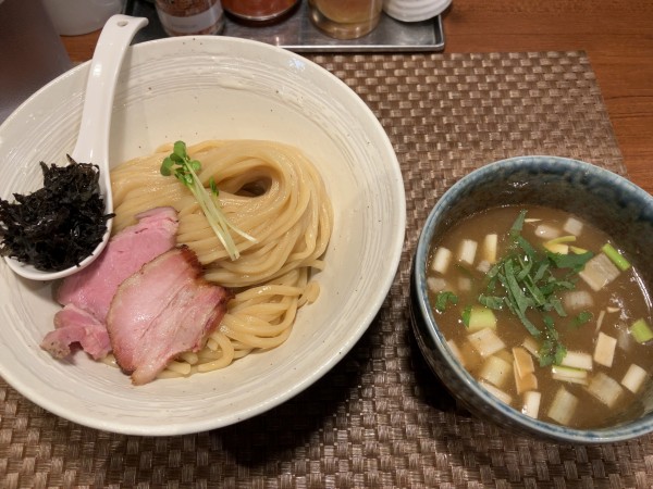 「限定　濃厚豚骨魚介塩つけ麺1000円」@麺処 はら田の写真