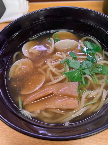 「蛤としじみの貝出汁醤油ラーメン(田中の中華そば監修)」@スシロー いわき平店の写真