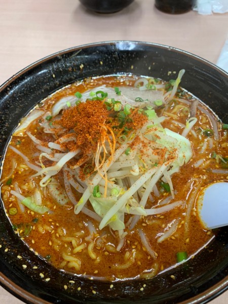 「辛みそラーメン3L」@めん丸 豊富店の写真