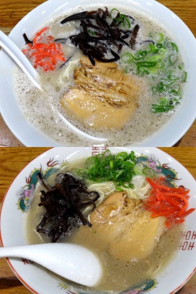 「「豚頭豚骨」,「ゲンコツ豚骨」食べ比べセット(1,500円)」@渡なべの写真