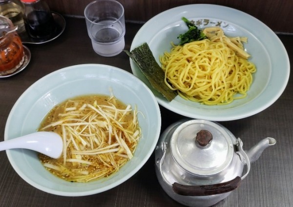 「ネギつけ麺¥750」@ラーメンショップ椿 ひたちなか店の写真