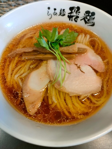 「鶏そば690円　大盛り150円」@らぁ麺 飛鶏の写真