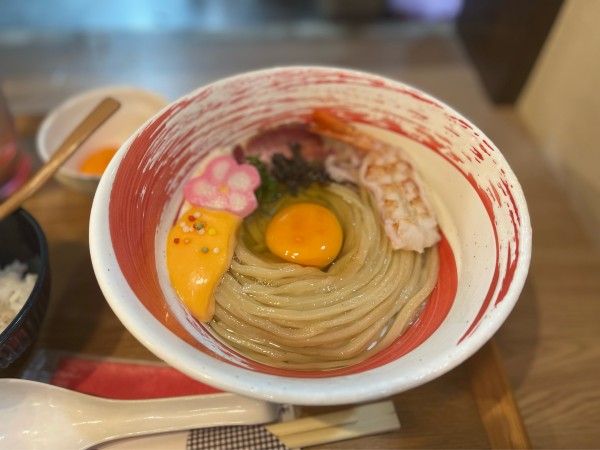 「ETM(えび、たまご、めん)大盛り〜追い飯付き〜」@えびそば 緋彩の写真