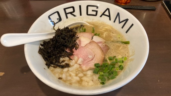 「濃厚煮干しそば」@麺屋 ORIGAMIの写真