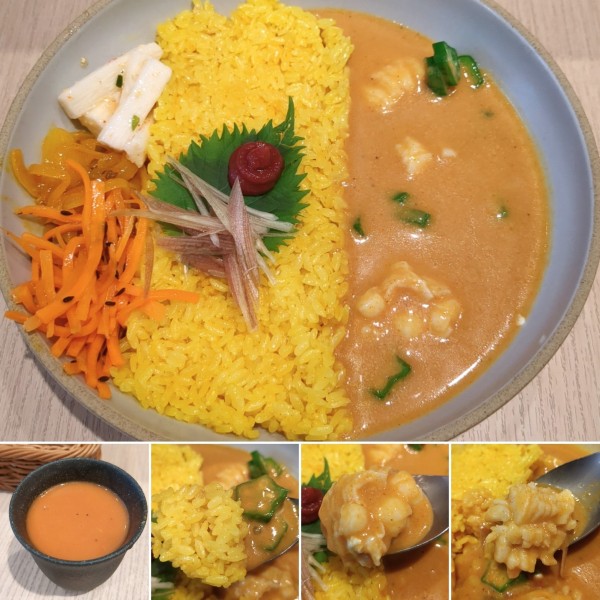 「鱧と豆乳の冷やしカレー(5月限定)  1200円」@スパイスパレットの写真