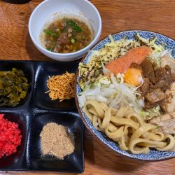 明太チーズまぜそば+ジャンク脂 1300+100