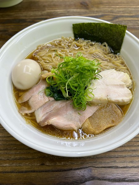 「中華そば大盛味玉1100円」@中華そば 燕屋商店の写真