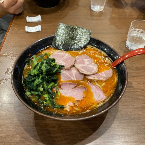 「地獄ラーメン【中級、ネギ無し】」@黒田屋 本店の写真