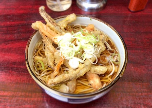 「ごぼう天そば(490円)」@立ち食いそばうどん 会津の写真