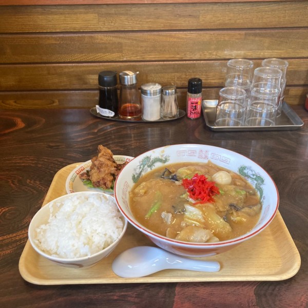 「めん定食【とろみそラーメン】」@めんくい亭の写真