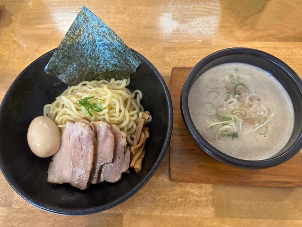 「特製つけ麺1350円+並リゾット250円」@麺屋 赤橙 岐阜六条店の写真