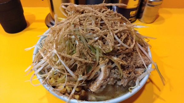 「ぷち二郎＋おさかな天国＋ネギ＋しょうが✕２」@ラーメン二郎 八王子野猿街道店2の写真