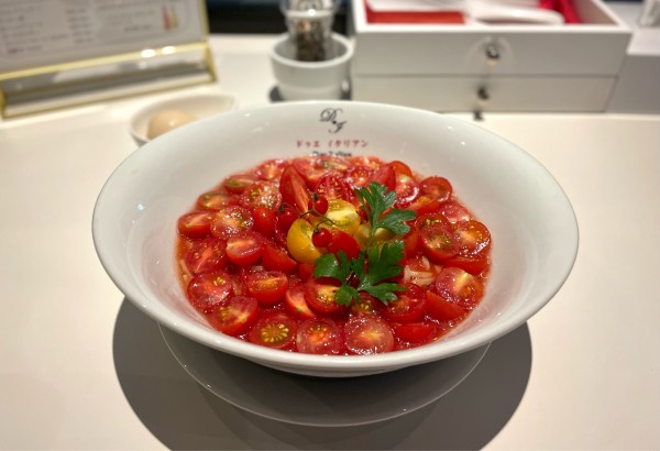 「冷製トマトコレクション ¥1580」@らぁ麺 ドゥエイタリアン GINZA GUCHIの写真