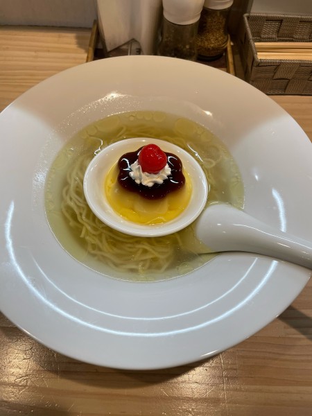 「プリンラーメン」@濃厚鶏出汁拉麺 吉法師 KIPPOSHIの写真