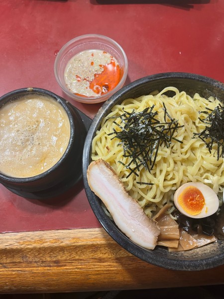 「濃厚坦々つけ麺(979円)+合盛り(275円)」@麺屋よこくらの写真