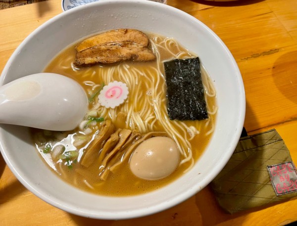 「バカうまラーメン（大）＋半熟味付玉子に変更＋皿ワンタン」@自然派ラーメン 花の季の写真
