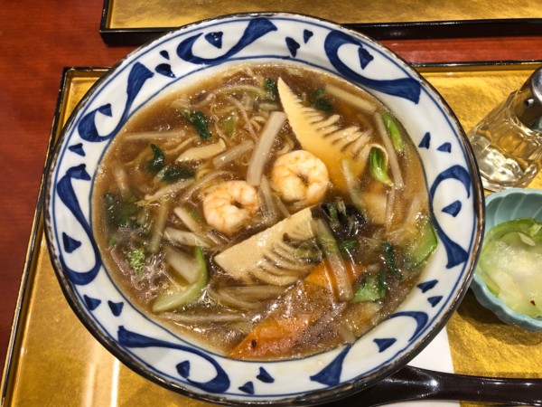 「五目あんかけラーメン 1,280円」@麻布茶房 日比谷シャンテ店の写真