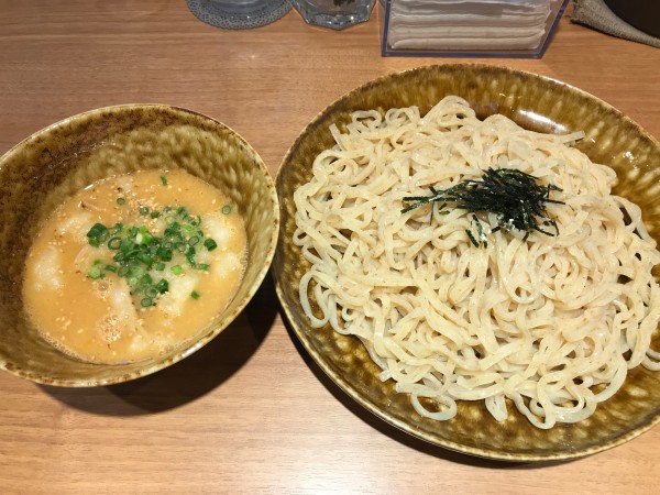 「信州トリプル味噌鶏白湯つけSobaにシマチョウ 大盛 1300円」@鶏Soba Toraやの写真