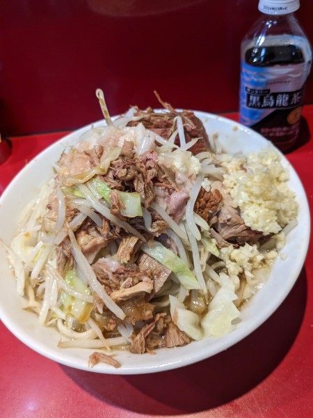 「ラーメン少ニンニク多めアブラ」@ラーメン二郎 西台駅前店の写真