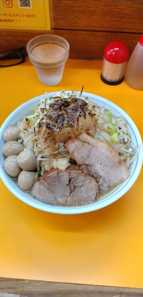 「ラーメン+うずら味たま」@ラーメンエース 八王子店の写真