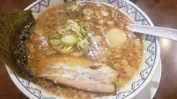 「しゃかりき味玉ラーメン+餃子6個」@東京豚骨拉麺 しゃかりきの写真