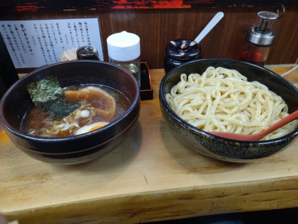 「つけ麺　並、太麺」@竹屋 田無店の写真