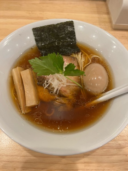 「味玉中華そば生醤油(900円)」@いのちノ中華そば 龍ノ谷の写真