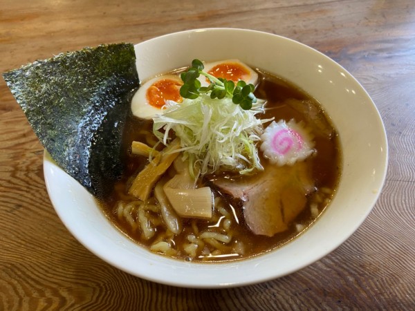 「白川ラーメン、味玉(800円)」@麺屋 WARAGOYAの写真