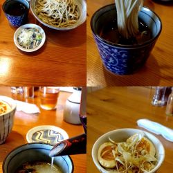 ランチ『もりそば+ミニ味玉丼(¥1100)』