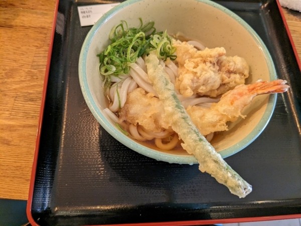 「冷天ぷらうどん」@おにやんま 中目黒店の写真
