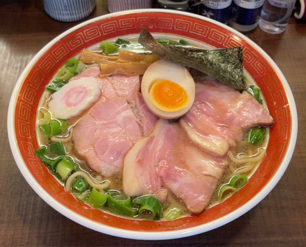 「三元豚低温ローストチャーシューメン大盛」@いさりびの写真