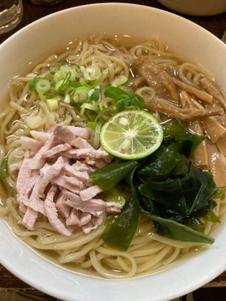 「冷やしイリコそば¥900＋大盛り¥100」@中華そば いぶきの写真