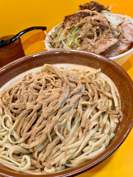 「大つけ麺 非乳化スープ 麺増し600g おさかな天国×2」@ラーメン二郎 八王子野猿街道店2の写真