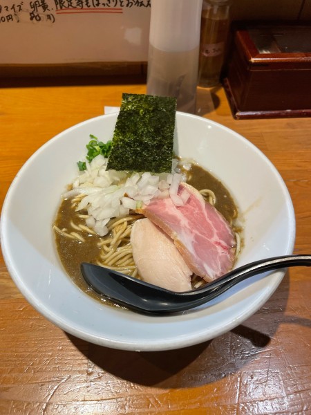 「濃厚蕎麦+和え玉」@亀戸煮干中華蕎麦 つきひの写真