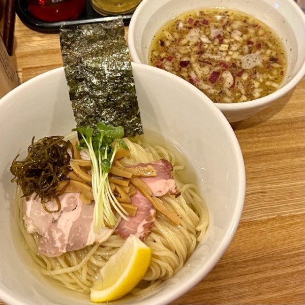 「昆布水つけ麺（塩）」@らーめん処 くろ助の写真