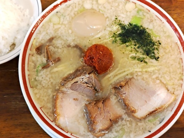 「山形辛味噌らーめん＋味付玉子」@田中そば店 浅草店の写真