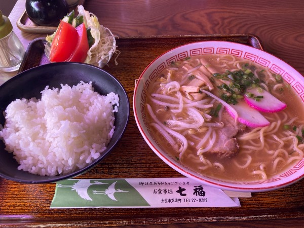 「ラーメン定食」@お食事処 七福の写真