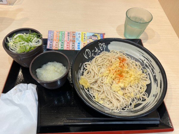 「もりそば430円 おろし0円クーポン」@ゆで太郎 淡路町店の写真