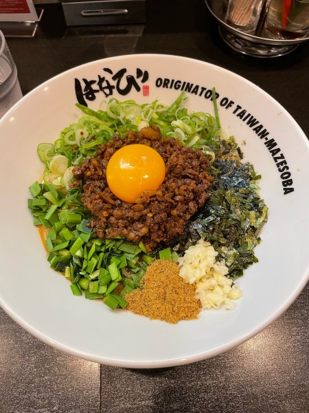 「まぜそばチーズ」@元祖台湾まぜそば はなび 天神大名店の写真