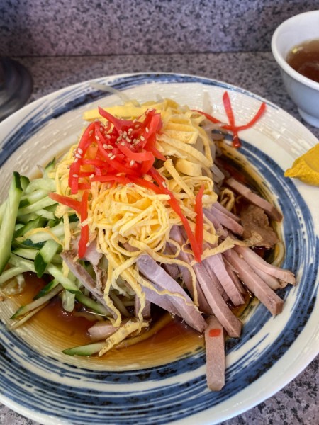 「冷やし中華」@味の萬楽の写真