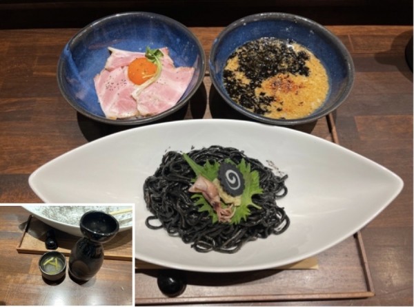 「昼夜限定5食づつ  粋黒つけ麺 1500円」@麺屋粋翔 古町別邸の写真