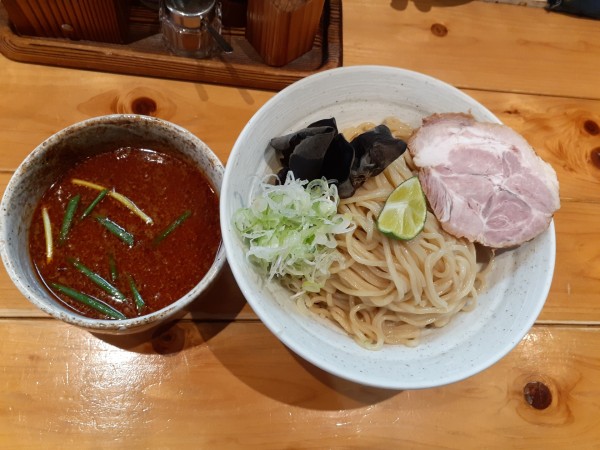 「濃厚海老味噌つけめん、大盛」@麺や そめいよしのの写真